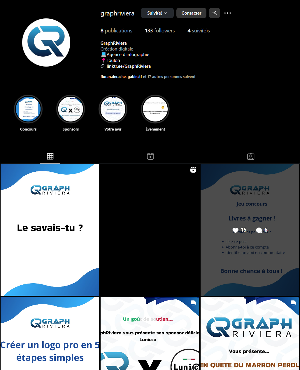 Photo du projet Stratégie de communication digitale pour GraphRiviera
